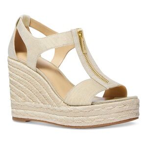 Michael Kors - Berkley Zipper Espadrille Platform Wedge Sandals 7.5.